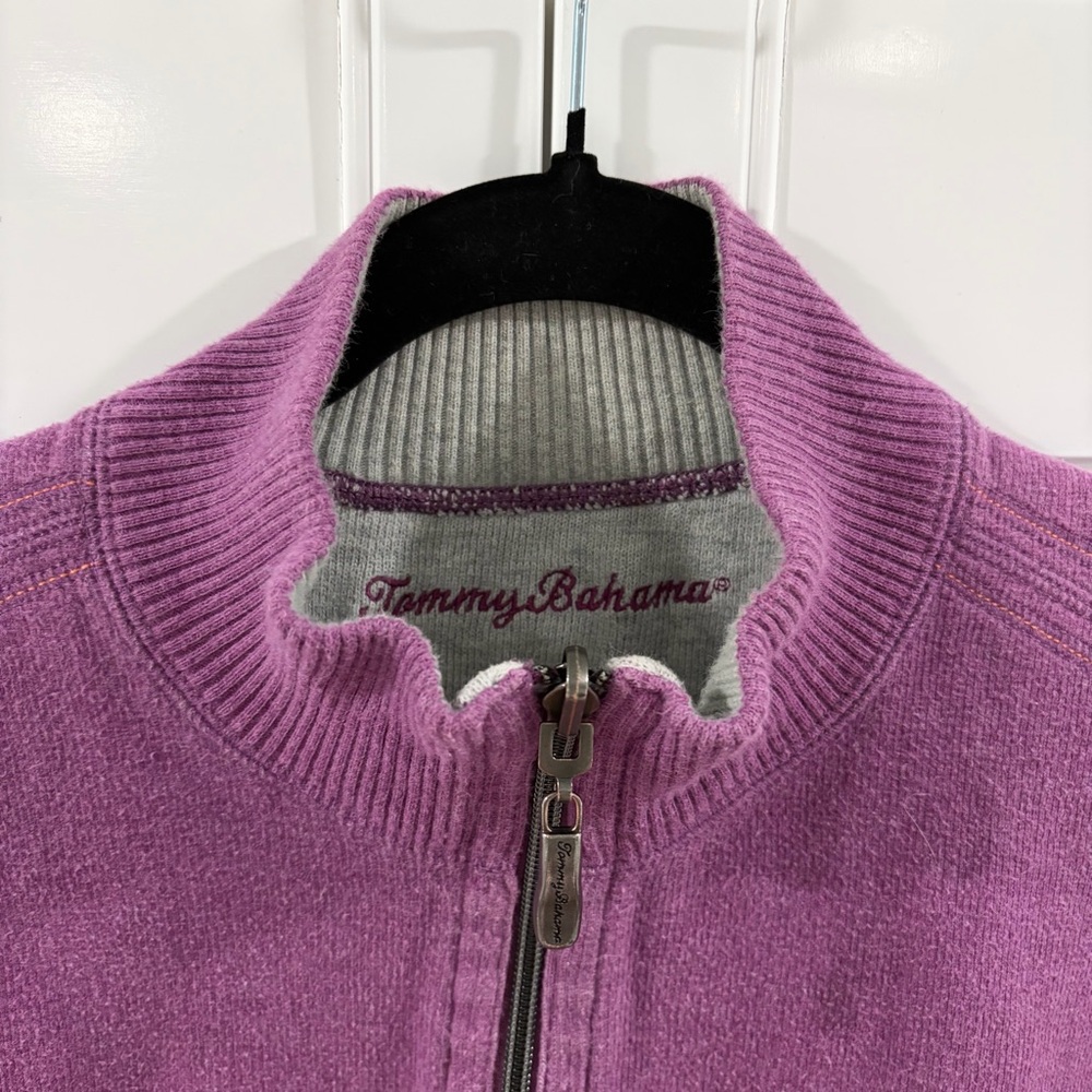 Tommy Bahama Quarter-Zip Sweater - Picture 3 of 6